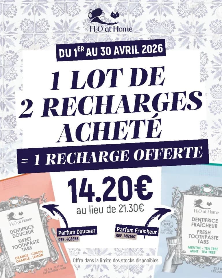Promo Lot Recharges Dentifrice