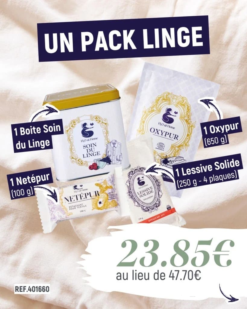 Pack Linge — 23,85€ au lieu de 47,70€