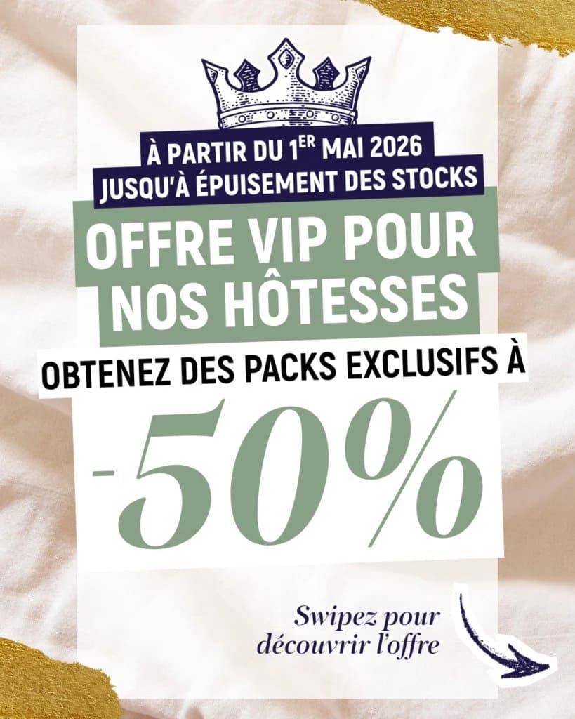 Offre VIP Hôtesses — Packs exclusifs à -50%