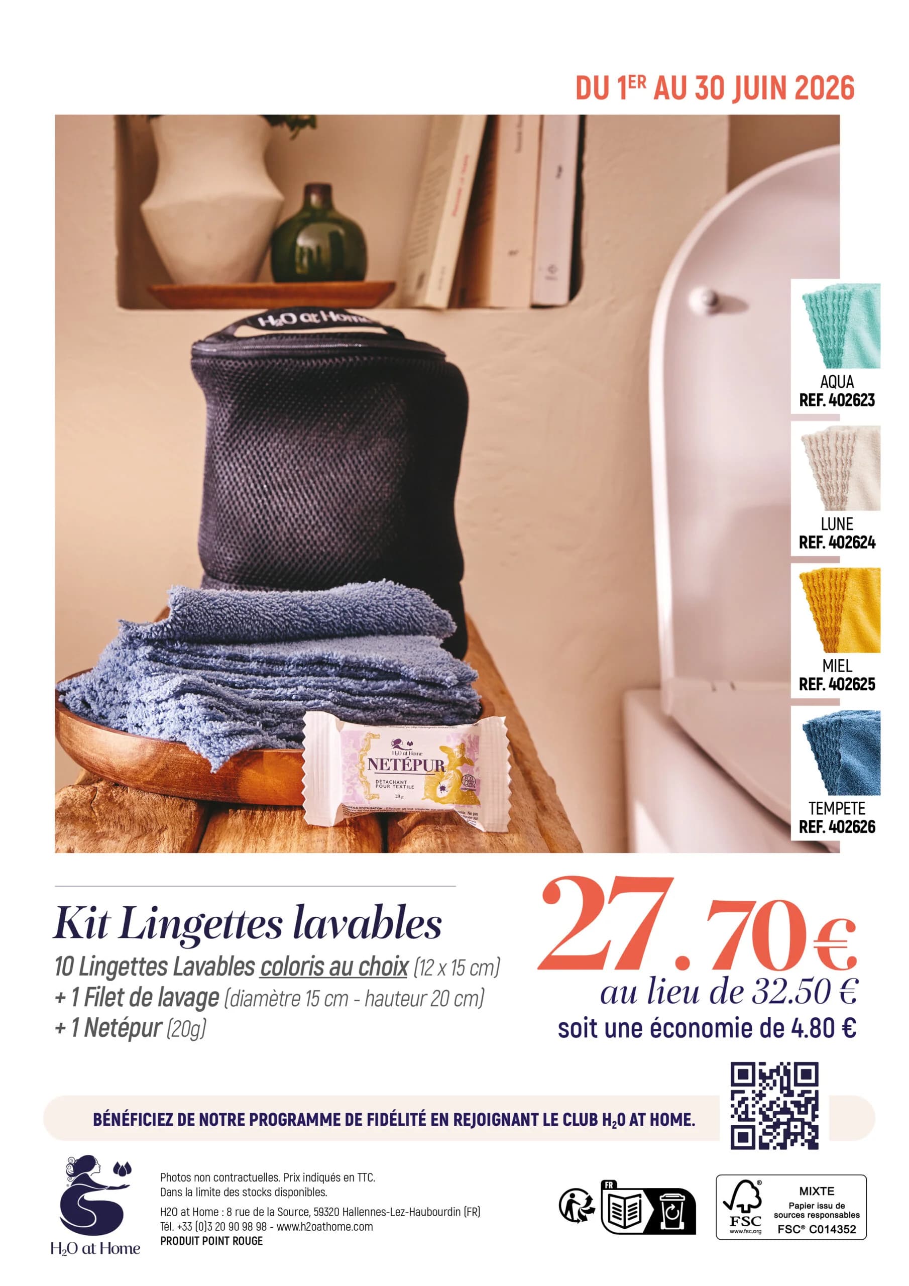 Promo Kit Lingettes Lavables