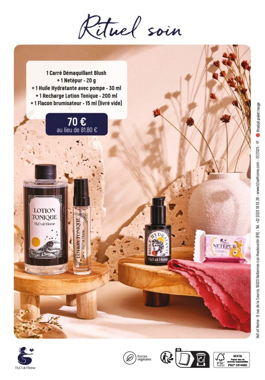 Offre vaisselle rechargeable Fleur d'oranger H2O at Home